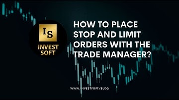 How to place stop and limit orders with the Trade Manager?