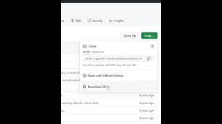 Download any zip file from Github #shorts
