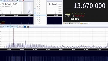 SDRPlay vs RTL SDR with HamItUp on Discone