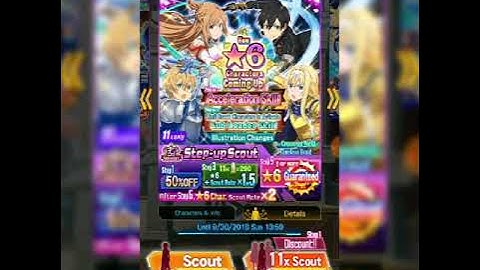 [SAO MD]Old scout trick but 11× scout for 6 star character!!
