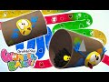 Squishy Balls Vs Running Crayons | Funny Cartoons For Kids Wonderballs Official