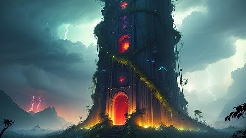 "GARGANTUAN PRESENCE" ambient music improv ANIMOOG Z synth app for iPad by SourceCodeX with AI ART