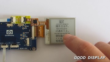 1.54 inch partial refresh e-paper display with touch screen from Good Display