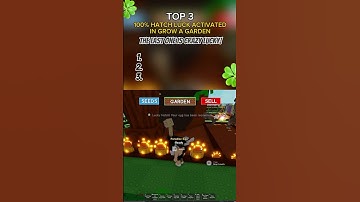 CRAZY AND INSANE 100% HATCH LUCK ACTIVATED. YOU WONT BELIEVE THE LAST ONE 🍀 | GROW A GARDEN #viral