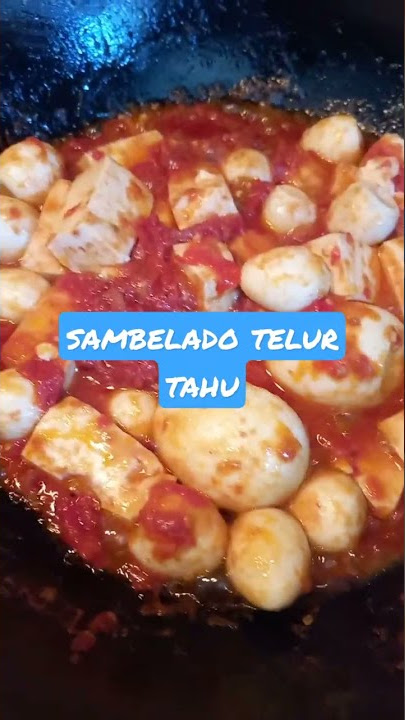 Sambelado telur tahu lezat ,simple