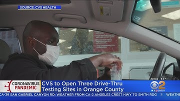 CVS Opens 3 New Drive-Thru Testing Sites In Orange County