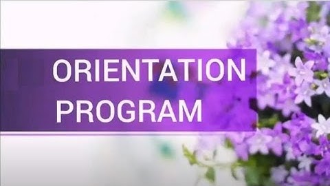 Second Day Orientation programme for the academic year 2021-22   II and III UG ,II PG