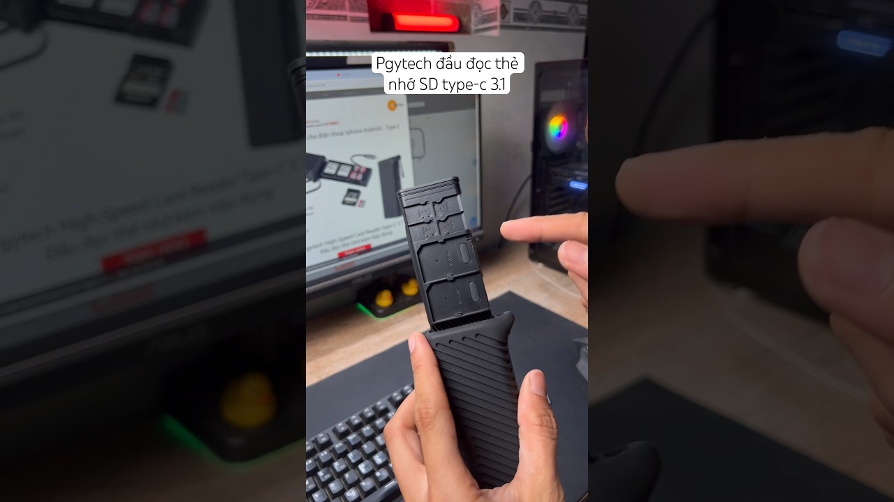 🎥 Pgytech đầu đọc thẻ nhớ SD type-c 3.1 #pgytech — Video review, click xem trên YouTube