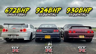 When Legends Race Pt3.. Nissan R34 Gtr Vs R33 Gtr Vs R32 Gtr - Youtube