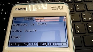 Tuto Transferer ses cours sur CASIO 90+E 2019     (Part 3/3)