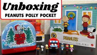 New Peanuts Polly Pocket Unboxing Snoopys Mini World Inside