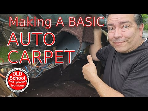 How To Carpet Old School Car and Truck Not From A Kit! Upholstery #carpet  #doityourself 