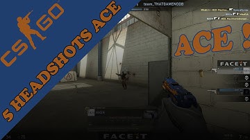 CS:GO | P2000 ACE - 5 Headshots and defuse ! de_nuke @ 1080p,60fps