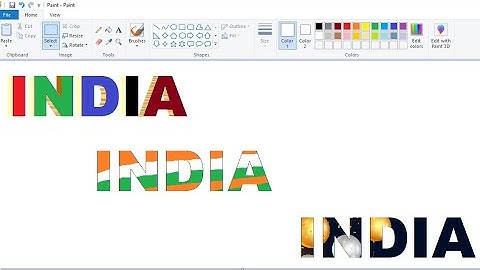 3D text MS-Paint || MS-paint के माध्यम से 3D text कैसे बनाएं || #MonitorBABA47