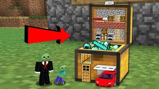 EN İYİ EVİ BİR SANDIĞIN İÇİNDE YAPARSAM NE OLUR GİZLİ EV? - Minecraft