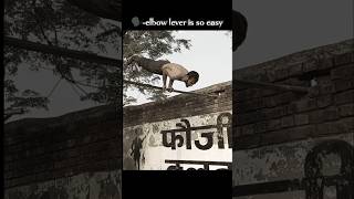 calisthenics ki easy skill elbow lever💀☠️😁#elbowlever#motivation #fitnesjourney #calisthenicsworkout