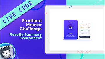 Live Code: Frontend Mentor Results Summary Component