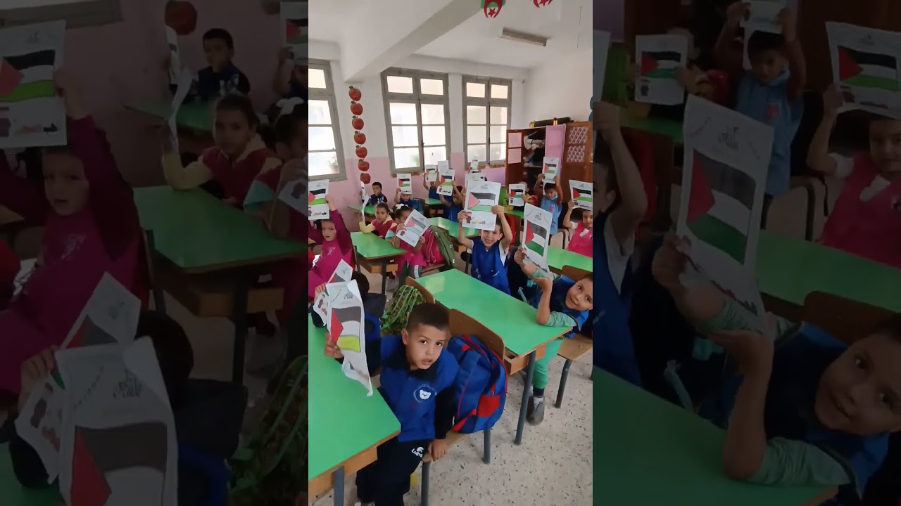 حصة تلوين مع تلاميذي في القسم