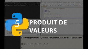 Python n°5 : Produit de valeurs