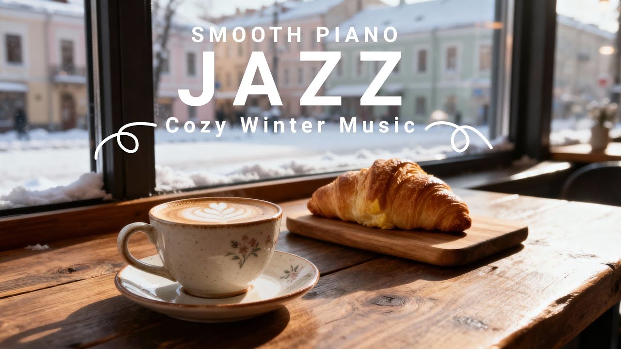 Cozy Winter Jazz Piano for Coffee Shop Ambience - Smooth Relaxing Snow ...