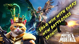 Solo Win With All 7 New Battle Pass Skins!!