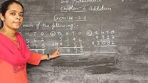 Class- 3 Mathematics Chapter- 2 Exercise 2.1 By Bharati Singh