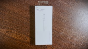 Apple USB C Digital AV Multiport Adapter Unboxing