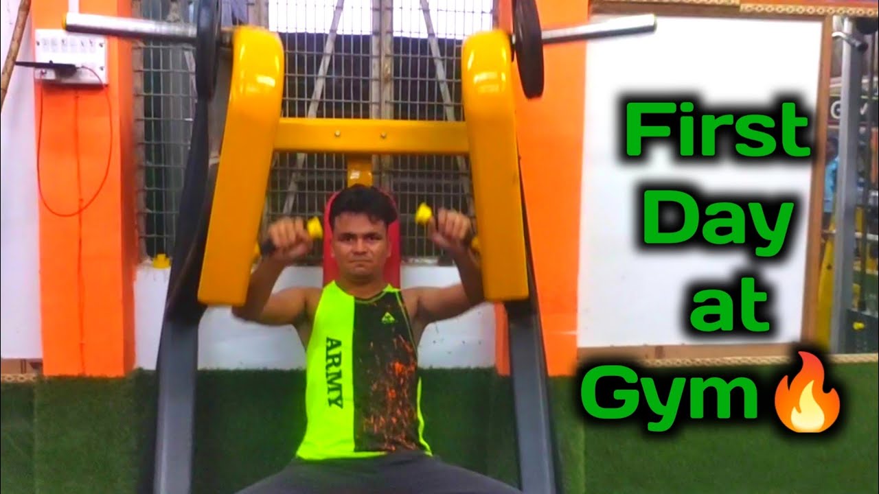 first day in gym 🔥 college vlog gym vlog rec bijnor harry