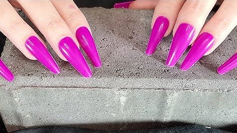 ASMR Aggressive Brick Scratching | No Talking After Intro | Long Nails