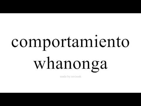 Ako Spanish   whanonga