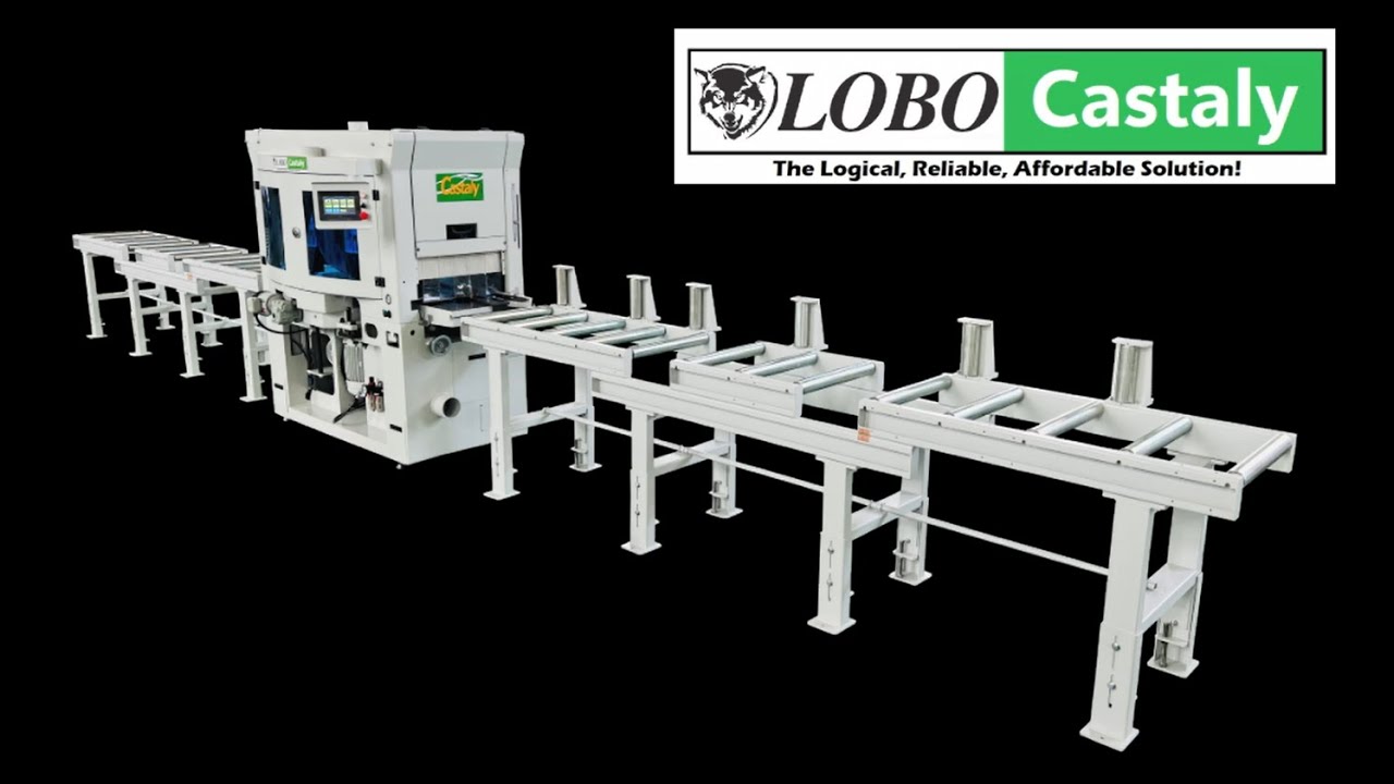 Castaly - Automatic 4 Sides Planer / Moulder Line - YouTube