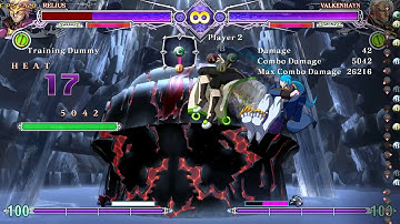 BlazBlue Centralfiction Remix - Valk combo