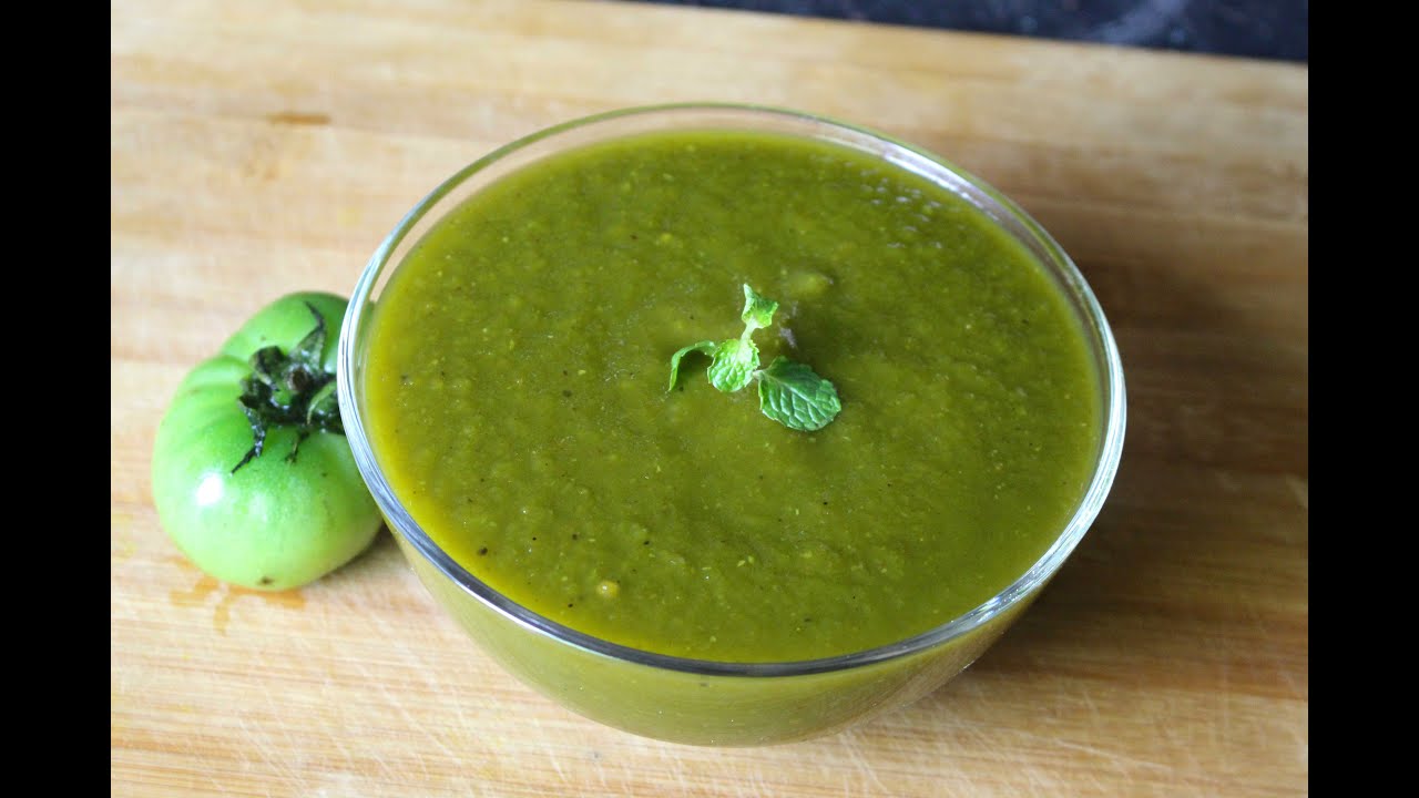 GREEN TOMATO Sauce Recipe //কাঁচা টমেটো সস রেসিপি Cooking Basic Bangla Sauce Recipe YouTube
