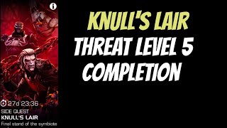 Knull's Lair Threat level 5 Completion |Side quest| - Marvel Contest of Champions screenshot 4