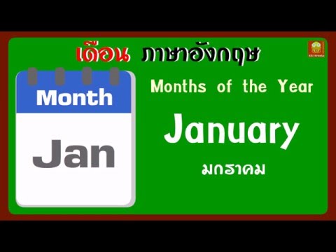 เดือนภาษาอังกฤษ (สอนคำศัพท์ภาษาอังกฤษ) Month vocabulary | การ์ตูนความรู้ Indysong Kids