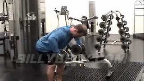 Elbows Out Bent Over Dumbbell Rows - Proper Technique - BB3