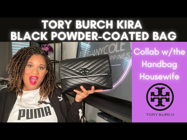 TORY BURCH KIRA CHEVRON BLACK POWDER-COATED BAG  Collab with the Handbag  Housewife #ToryBurch 