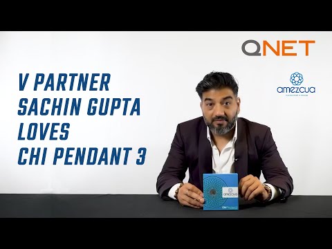 V Partner Sachin Gupta Loves Amezcua Chi Pendant 3 from QNET