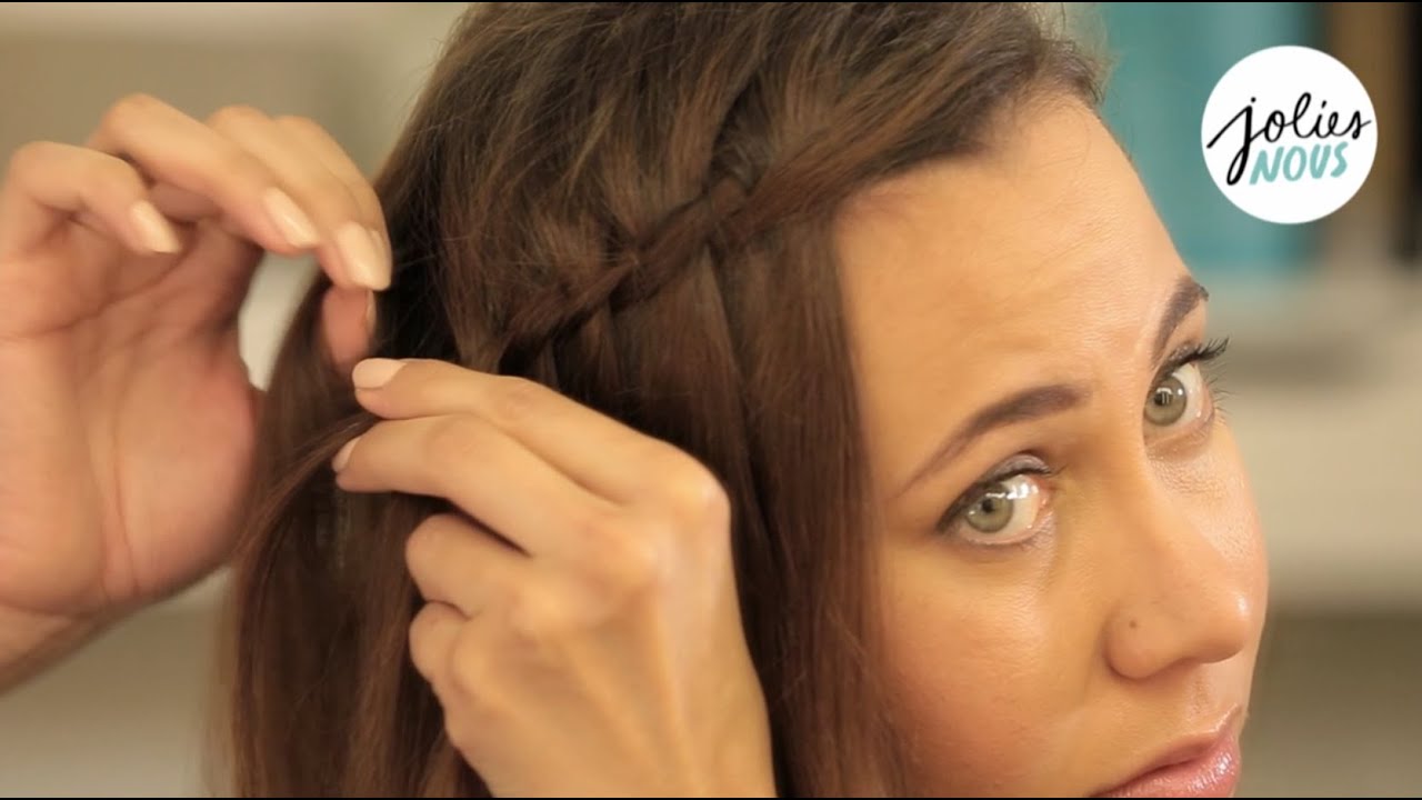 Realiser Une Tresse Cascade Youtube