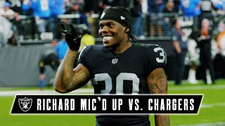 Famous Jalen Richard Mic’d Up vs. Chargers: ‘All the Chips on the Table!’ | Las Vegas Raiders | NFL Net Worth