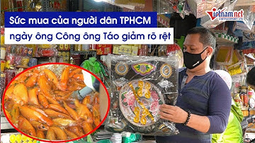 TP.HCM: Sức mua cá chép, vàng mã ngày ông Công, ông Táo giảm rõ rệt