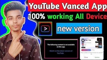 youtube vanced not working || the following content is not available