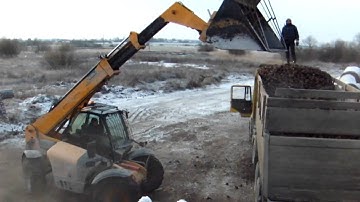 JCB 535-95 Agri Super loading sugar-beets (2010-11-28) [www.plakys.lt]