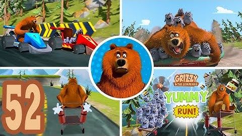 Grizzy and the Lemmings Yummy Run - Gameplay Walkthrough Part 52 (Android/iOS)