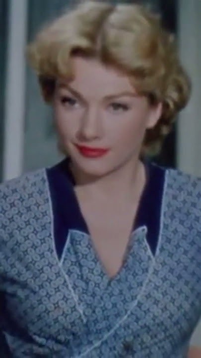 Memorable undressing scene, Carnival Story (1954) #classics #bestscenes #blonde