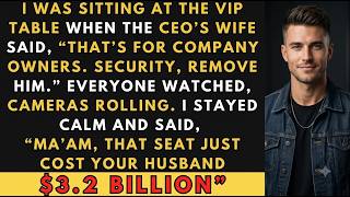 The Arrogant CEO’s Wife Took My VIP Seat at the Gala — So I Canceled Their $3.2B Investment