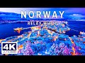 Norway nature 4k uambient drone film  meditation music for stress relief