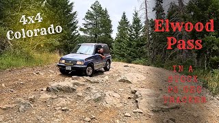 Best Forgotten 4x4  Stock 1995 Geo Tracker  Will We Make it? Elwood Pass, Colorado