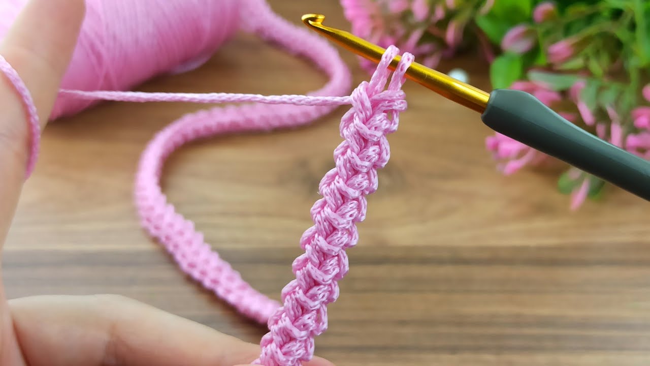 How to make a very easy crochet bag handle crochet knitting YouTube