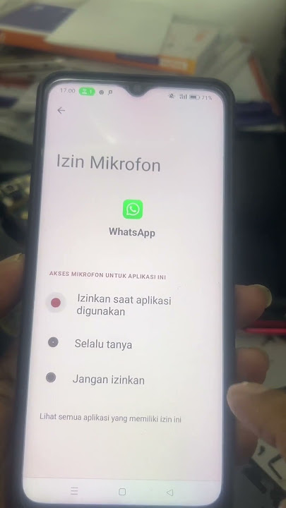 Mengatasi whatsapp muncul setelan izin mikrofon ketika melakukan panggilan